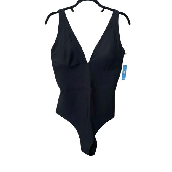 CUPSHE Scuba Classic One Piece Black NWT XL - Picture 2 of 6